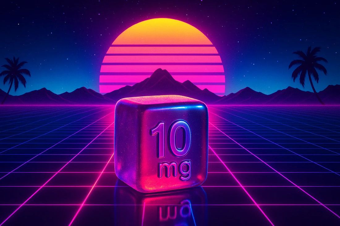 Is A 10mg Gummy Safe for Beginners - Synthwave Edition