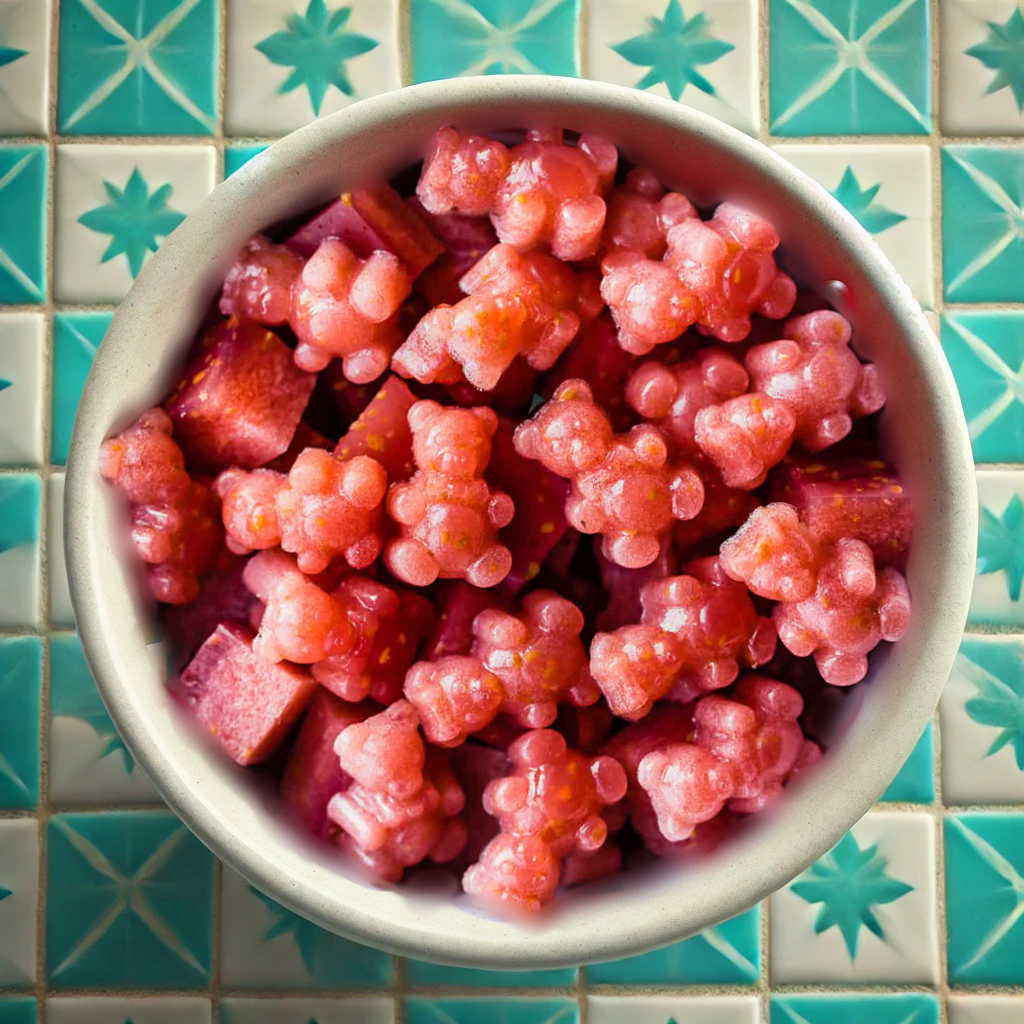 Bowl of sea moss gummies