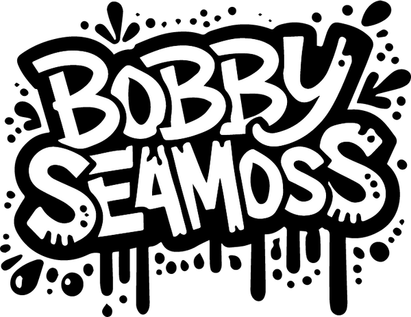 Graffiti-style logo that says Bobby Seamoss
